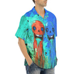 Hawaiian Shirt Colorful Melting Creepy Characters