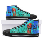 High-Top Canvas Shoes Colorful Melting Creepy Characters