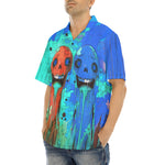 Hawaiian Shirt Colorful Melting Creepy Characters