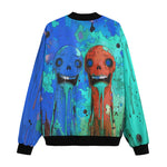Bomber Jacket Colorful Melting Creepy Characters