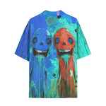 Hawaiian Shirt Colorful Melting Creepy Characters