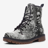 Leather Boots Gothic Skulls Skeletons Hearts