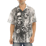 Hawaiian Shirt Gothic Skulls Skeletons Hearts