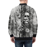 Bomber Jacket Gothic Skulls Skeletons Hearts