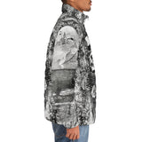 Down-Padded Puffer Jacket Gothic Skulls Skeletons Hearts