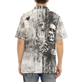 Hawaiian Shirt Gothic Skulls Skeletons Hearts