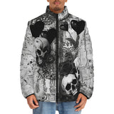 Down-Padded Puffer Jacket Halloween Artwork
