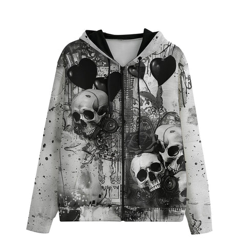 Men's Zip Up Hoodie Halloween Artwork