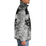 Down-Padded Puffer Jacket Halloween Artwork