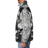 Down-Padded Puffer Jacket Halloween Artwork