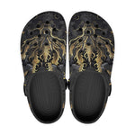 Classic Clogs Golden Chinese Dragon Art