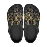 Classic Clogs Golden Chinese Dragon Art