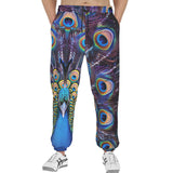 Men's Sweatpants Colorful Peacock Feathers