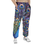 Men's Sweatpants Colorful Peacock Feathers