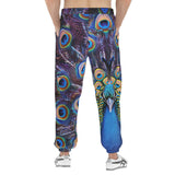 Men's Sweatpants Colorful Peacock Feathers