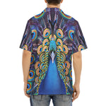Hawaiian Shirt Colorful Peacock Feathers