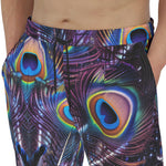 Men's Sweatpants Colorful Peacock Feathers