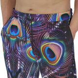 Men's Sweatpants Colorful Peacock Feathers