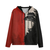 Men's Zip Up Hoodie Minimalism Japanese Landscape Art