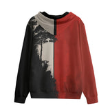 Men's Zip Up Hoodie Minimalism Japanese Landscape Art