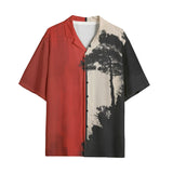 Hawaiian Shirt Minimalism Japanese Landscape Art