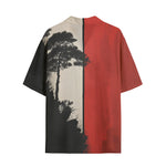 Hawaiian Shirt Minimalism Japanese Landscape Art