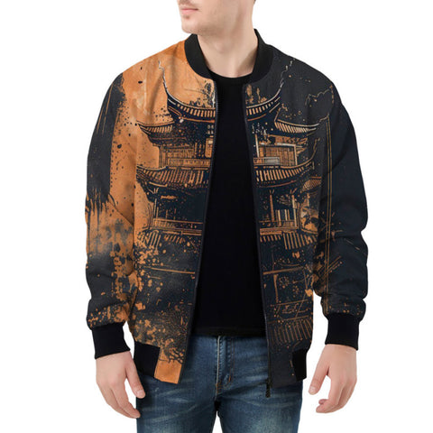 Bomber Jacket Mysterious Chinese Ancient Art