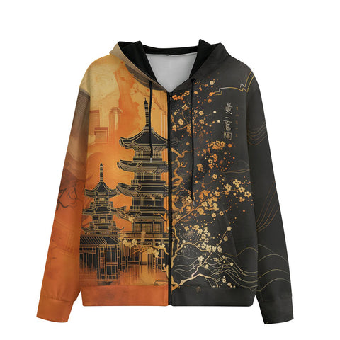 Men's Zip Up Hoodie Mysterious Chinese Ancient Art