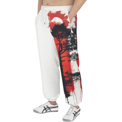 Men's Sweatpants Japanese Pine Tree Art