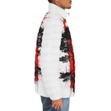 Down-Padded Puffer Jacket Japanese Pine Tree Art