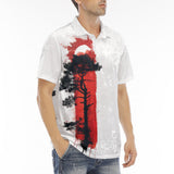 Men's Polo Shirt Japanese Pine Tree Art