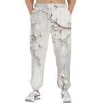 Men's Sweatpants White Plum Blossoms Art