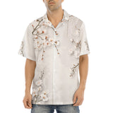 Hawaiian Shirt White Plum Blossoms Art