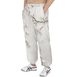 Men's Sweatpants White Plum Blossoms Art