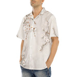 Hawaiian Shirt White Plum Blossoms Art