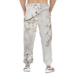 Men's Sweatpants White Plum Blossoms Art