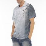 Men's Polo Shirt White Plum Blossoms Art