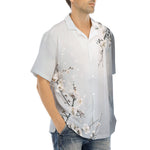 Hawaiian Shirt White Plum Blossoms Art