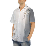 Hawaiian Shirt White Plum Blossoms Art