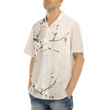 Hawaiian Shirt White Plum Blossoms Art