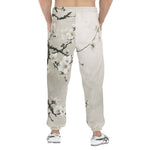 Men's Sweatpants White Plum Blossoms Art