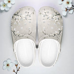 Classic Clogs White Plum Blossoms Art