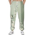 Men's Sweatpants White Plum Blossoms Art