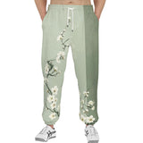Men's Sweatpants White Plum Blossoms Art