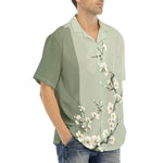 Hawaiian Shirt White Plum Blossoms Art