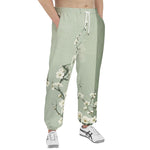 Men's Sweatpants White Plum Blossoms Art