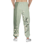 Men's Sweatpants White Plum Blossoms Art