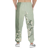 Men's Sweatpants White Plum Blossoms Art