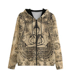 Men's Zip Up Hoodie Traditional Thai Artwork