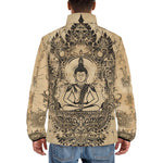 Down-Padded Puffer Jacket Traditional Thai Artwork